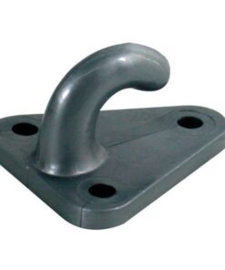 Haken zum Anschrauben Kunststoff Platte L=40mm B=45mm