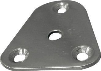 Unterlegplatte rostfreier Stahl dreieckig L=62mm B=54mm Unterlegplatte rostfreier Stahl dreieckig L=62mm B=54mm