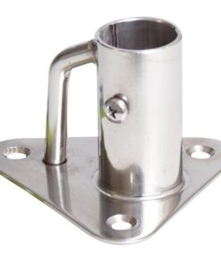 Relingsfuss rostfreier Stahl Neigung 6° für Rohr D=25mm