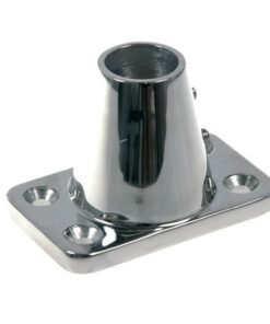 Relingsfuss rostfreier Stahl Neigung 7° für Rohr D=25mm