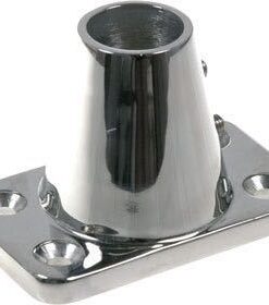 Relingsfuss rostfreier Stahl gerade für Rohr D=25mm
