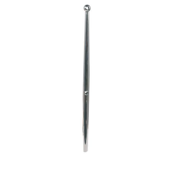 Relingsstütze rostreier Stahl AISI 316 hochglanzpoliert D=25,4mm L=61cm mit Kugelkopf