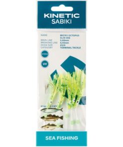 Kinetic Sabiki kleiner Tintenfisch Makrele/Kabeljau, Grün/Glimmer