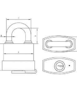 Vorhängeschloss LEMEN wasserdicht beschichtet B=54mm Bügel H=55mm 1051543 vorhangschloss lemen wasserdicht beschichtet b 54mm bugel h 55mm 2