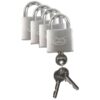 Vorhängeschloss LEMEN Messing 4 Stück gleichschliessend B=30mm mit 3 Schlüsseln 1051545 vorhangschloss lemen messing 4 stuck gleichschliessend b 30mm mit 3 schlusseln 1