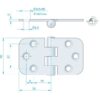 Roca Scharnier rostfreier Stahl 35+35x40mm verdeckt 1052802 roca scharnier rostfreier stahl 35 35x40mm verdeckt 1