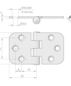 Roca Scharnier rostfreier Stahl 35+35x40mm verdeckt 1052802 roca scharnier rostfreier stahl 35 35x40mm verdeckt 1zlze2sqy8gvp0