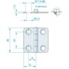 Roca Scharnier rostfreier Stahl 15+15x30mm 1052811 roca scharnier rostfreier stahl 15 15x30mm 1