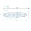 Roca Scharnier rostfreier Stahl 78+51x28mm 1052816 roca scharnier rostfreier stahl 78 51x28mm 1