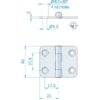 Roca Scharnier rostfreier Stahl 24+24x40mm 1052823 roca scharnier rostfreier stahl 24 24x40mm 1