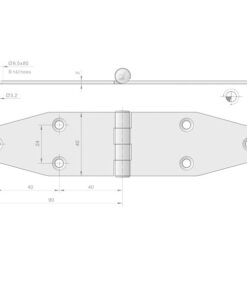 Roca Scharnier rostfreier Stahl 90+90x40mm 1052834 roca scharnier rostfreier stahl 90 90x40mm 1lk39va7ijop1c