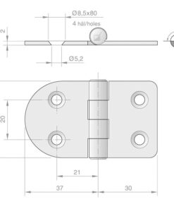 Roca Scharnier rostfreier Stahl 37+30x40mm 1052837 roca scharnier rostfreier stahl 37 30x40mm 1yin6hwopukuft