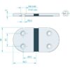 Roca Scharnier rostfreier Stahl-Gummi 36,5+35,5x39mm 1052841 roca scharnier rostfreier stahl gummi 36 5 35 5x39mm 1