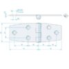 Roca Scharnier rostfreier Stahl 70+55x45mm verdeckt 1052865 roca scharnier rostfreier stahl 70 55x45mm verdeckt 1