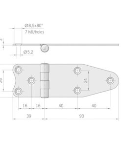 Roca Scharnier rostfreier Stahl 39+90x40mm verdeckt 1052866 roca scharnier rostfreier stahl 39 90x40mm verdeckt 1kzwitohatxzfh