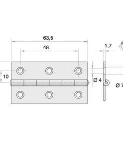 Roca Scharnier Messing verchromt 17,5+17,5x63mm 1052880 roca scharnier messing verchromt 17 5 17 5x63mm 1mxbc7qbsdxftq