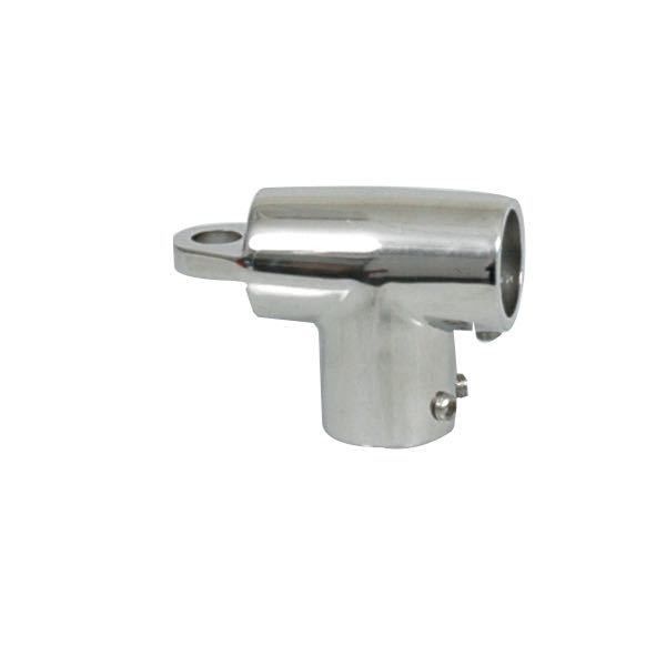 Winkel-Stück mit Auge rostfreier Stahl D=22mm 90°