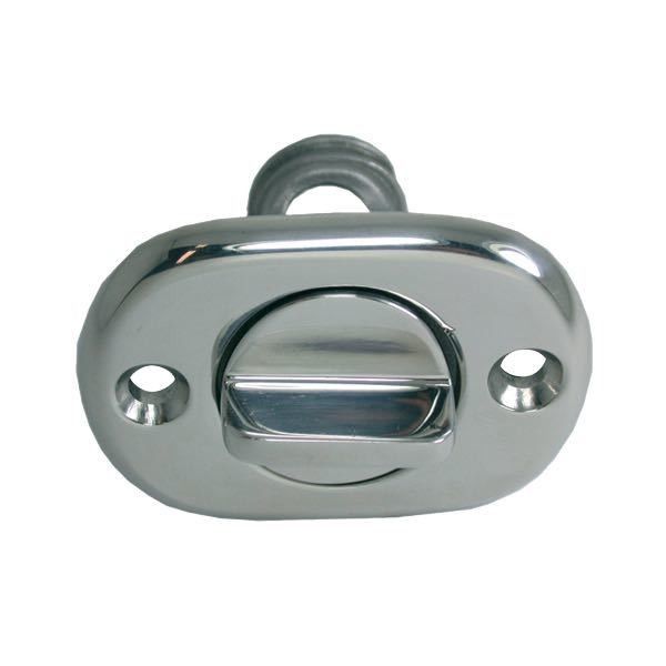 Lenzdurchlass rostfreier Stahl oval L=54mm mit Lenzstopfen Lenzdurchlass rostfreier Stahl oval L=54mm mit Lenzstopfen