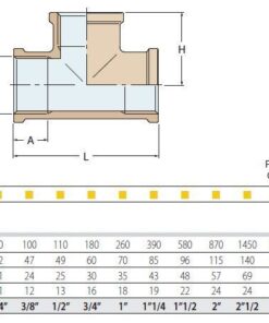 Guidi T-Stück Messing 1061780 1 8 2