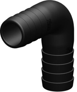 Trudesign 90° Schlauchverbinder schwarz