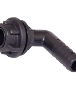 Schlauchanschlussstutzen 90° Kunststoff 3/8'' für Schlauch ID=12mm