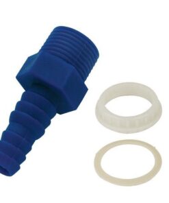 Schlauchanschlussstutzen mit Mutter Kunststoff 3/8'' für Schlauch ID=10+12mm