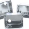 Wasch-/Spülbecken rostfreier Stahl 35x32x15cm 1090270 can vask 35x32x15cm u fitting 1