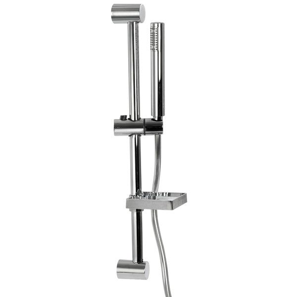 Duschstange mit Dusche und Seifenschale Messing verchromt L=60cm Duschstange mit Dusche und Seifenschale Messing verchromt L=60cm