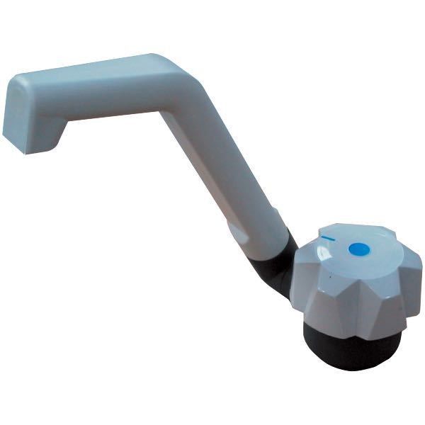 Wasserhahn mit Kontakt zum Starten der Frischwasserpumpe grau Anschluss 10/12mm