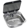 Dometic Waschbecken 42x37cm mit Glasabdeckung 1094323 dometic waschbecken 42x37cm mit glasabdeckung 101903