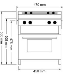 Neptune 4500 Gasherd 2-flammig mit Backofen und Grill 1094330 neptune 4500 gasherd 2 flammig mit backofen und grill 201903