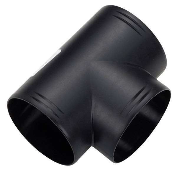 T-Stück für Warmluftrohr ID=90/90/90mm T-Stück für Warmluftrohr ID=90/90/90mm
