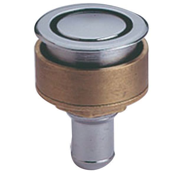 Tankentlüftung flacher Einbau Messing verchromt für Schlauchanschluss D=19mm Tankentlüftung flacher Einbau Messing verchromt für Schlauchanschluss D=19mm