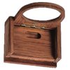 Roca Glashalter Teak klappbar 11,5x4,5x10,5cm 1113537 glashalter klappbar 1