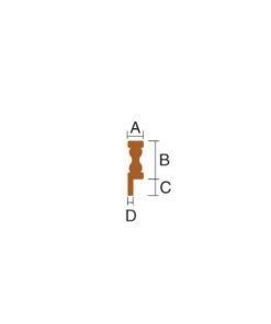 Roca Zier-Handlauf Teak mit L-Profil L=1980mm 1113546 roca zier handlauf teak mit l profil l 1980mm 27fyd3vfqwt7y3