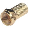 Antennenstecker F für Coax-Kabel D=6mm vergoldet 1114610 antennenstecker f fur coax kabel d 6mm vergoldet 1