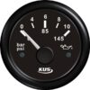 KUS Anzeige Öldruck 0-10bar, 10-184 und 240-33ohm, 12/24V schwarz 1116494 kus anzeige oldruck 0 10bar 10 184 und 240 33ohm 12 24v schwarz 1
