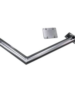 Tischplattenhalter abnehmbar mit Befestigungsbeschlag rostfreier Stahl L=387mm H=555mm