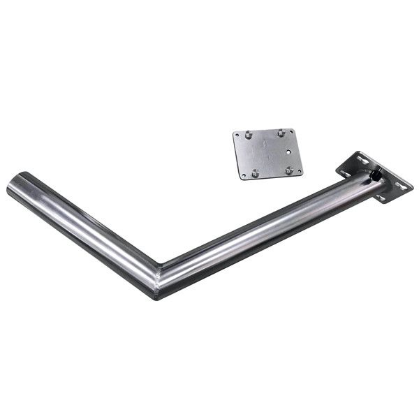 Tischplattenhalter abnehmbar mit Befestigungsbeschlag rostfreier Stahl L=387mm H=555mm Tischplattenhalter abnehmbar mit Befestigungsbeschlag rostfreier Stahl L=387mm H=555mm