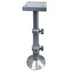 ESM Tischstütze D=60/73mm Aluminium L=290-690mm mit Beschlag für Tischplatte und Basis D=228mm 1120279 esm tischstutze d 60 73mm aluminium l 290 690mm mit beschlag fur tischplatte und basis d 228mm 1