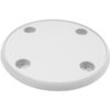 Tischplatte ABS weiss D=61cm mit Halter für 4 Becher/Flaschen 1122282 tischplatte abs weiss d 61cm mit halter fur 4 becher flaschen 1