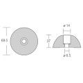 1852 Zink für Flex O-Fold D=69.5mm 1852 Zink für Flex O-Fold D=69.5mm – Bild 2