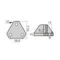 1852 Zink für Flex O-Fold D=55.3mm 1852 Zink für Flex O-Fold D=55.3mm – Bild 2