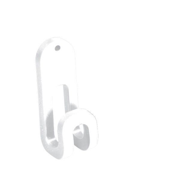 Nuova Rade Stor All Haken weiss H=7,5cm B=3cm weiss 2 Stück