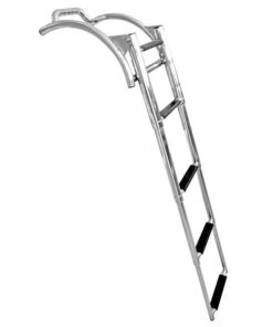 Badeleiter für Schlauchboot rostfreier Stahl teleskopierbar für Schlauch D=max. 50cm 4 Stufen B=25,4cm L=39,4/118,8cm
