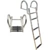 Badeleiter für Steg rostfreier Stahl teleskopier- und klappbar 4 Stufen L=1150mm B=375mm 1160234 badeleiter fr steg rostfreier stahl teleskopier und klappbar 4 stufen l 1150mm b 375mm 1
