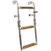 Badeleiter rostfreier Stahl - 2 feste und 1 klappbare Stufe Rohr D=22mm L=max. 600mm B=220mm 1162000 badeleiter rostfreier stahl 2 feste und 1 klappbare stufe rohr d 22mm l max 600mm b 220mm 1