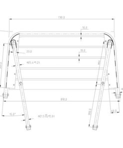 Badeplattform rostfreier Stahl L=80cm B=45cm Rohr D=25mm 1162337 badeplattform rostfreier stahl l 80cm b 45cm rohr d 25mm 2
