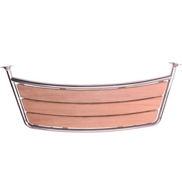Badeplattform rostfreier Stahl L=100cm B=38cm Rohr D=25mm Badeplattform rostfreier Stahl L=100cm B=38cm Rohr D=25mm