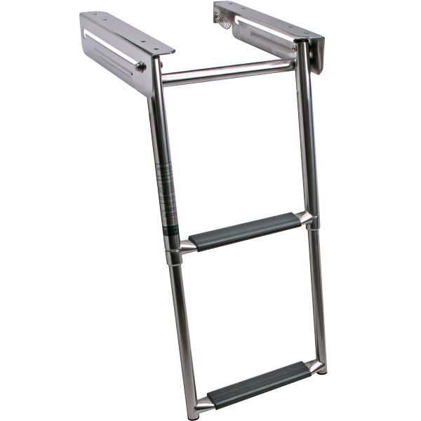 Badeleiter telekopierbar zum Einschieben rostfreier Stahl 2 Stufen B=250mm